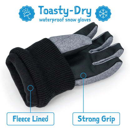 Toasty-Dry Waterproof Snow Gloves - Dark Navy