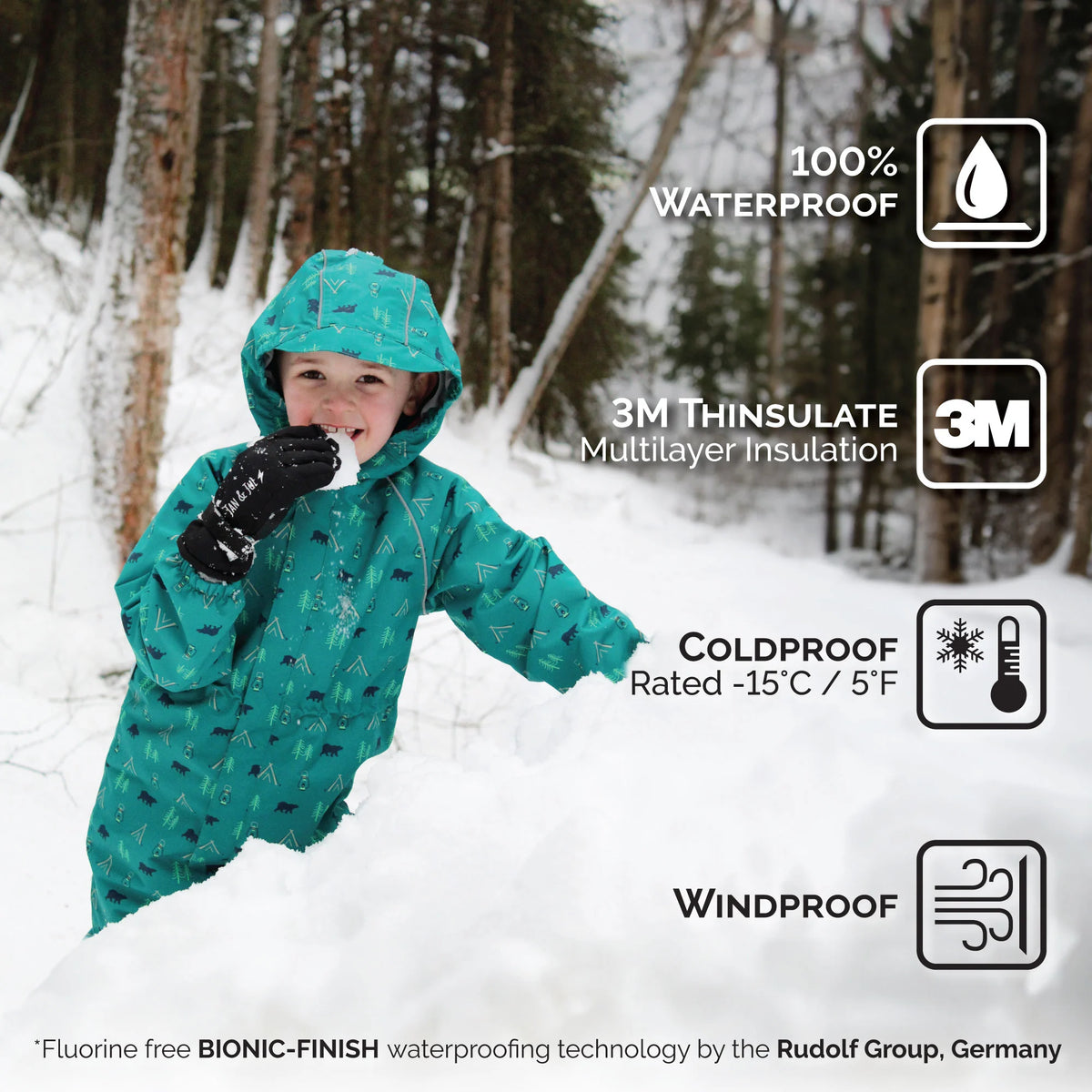 Toasty-Dry Waterproof Snow Gloves - Dark Plum