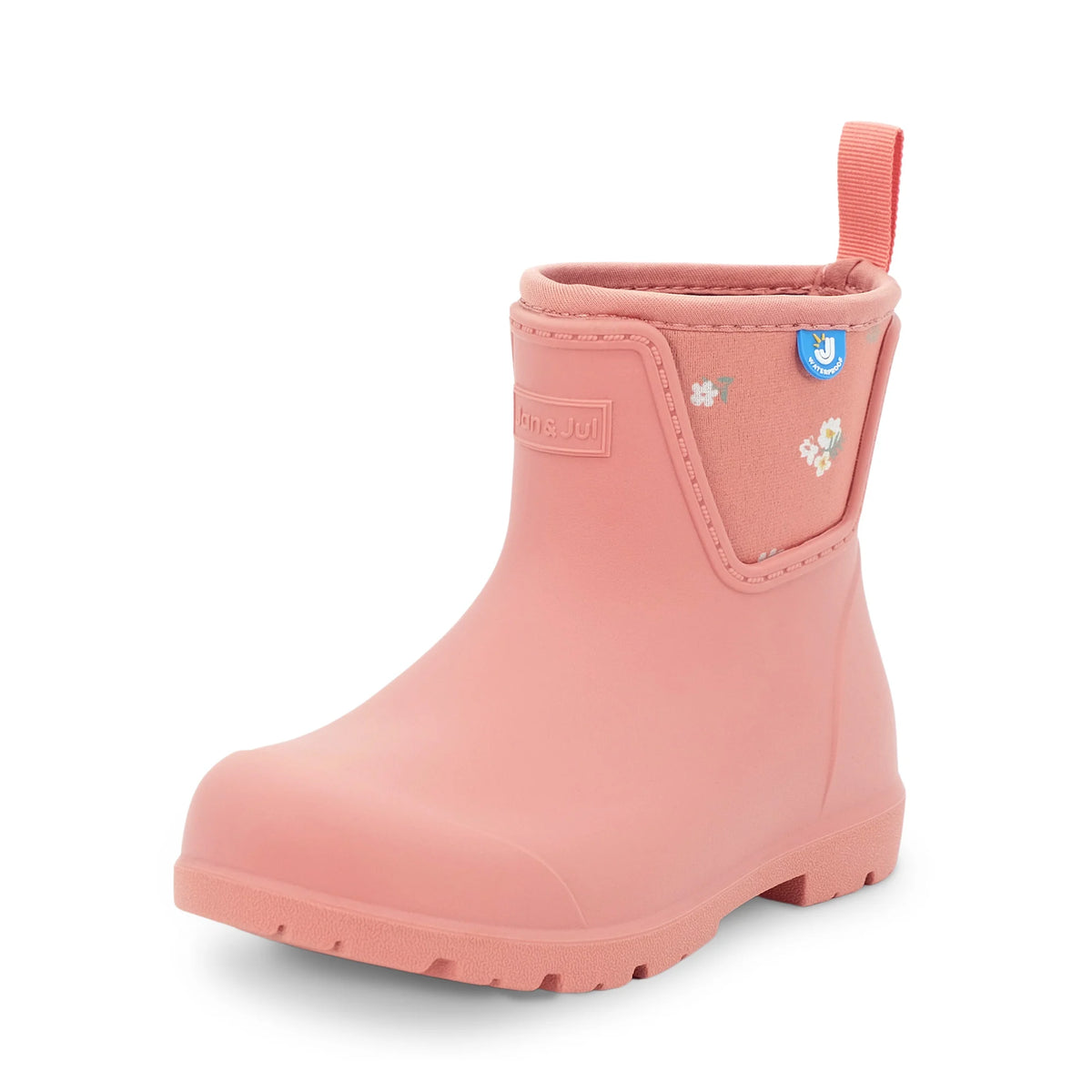Cozy-Dry Harbour Ankle Rain Boots - Apricot Flower