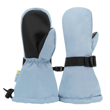 Toasty-Dry Waterproof Snow Mittens - Dusty Blue