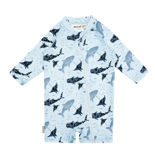 One-Piece UV Jumpsuit - Whale Play